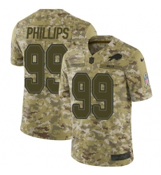 Men's Nike Buffalo Bills #99 Harrison Phillips Limited Camo 2018 Salute to Service NFL Jersey