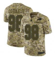 Youth Nike Buffalo Bills #98 Star Lotulelei Limited Camo 2018 Salute to Service NFL Jersey
