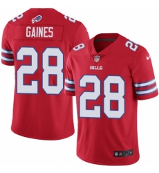 Men's Nike Buffalo Bills #28 Phillip Gaines Limited Red Rush Vapor Untouchable NFL Jersey