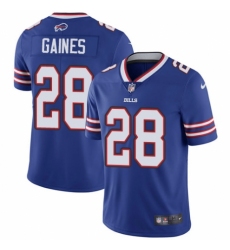 Men's Nike Buffalo Bills #28 Phillip Gaines Royal Blue Team Color Vapor Untouchable Limited Player NFL Jersey