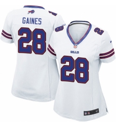 Women's Nike Buffalo Bills #28 Phillip Gaines Game White NFL Jersey