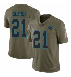 Youth Nike Carolina Panthers #21 Da'Norris Searcy Limited Olive 2017 Salute to Service NFL Jersey