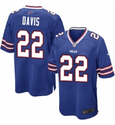 Men's Nike Buffalo Bills #22 Vontae Davis Game Royal Blue Team Color NFL Jersey