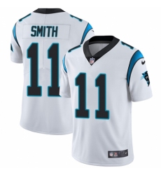 Men's Nike Carolina Panthers #11 Torrey Smith White Vapor Untouchable Limited Player NFL Jersey