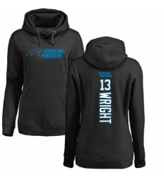 NFL Women's Nike Carolina Panthers #13 Jarius Wright Black Backer Pullover Hoodie