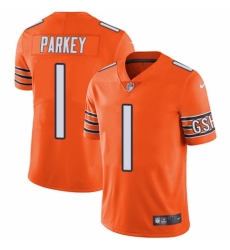 Men's Nike Chicago Bears #1 Cody Parkey Limited Orange Rush Vapor Untouchable NFL Jersey