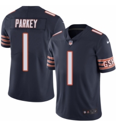 Men's Nike Chicago Bears #1 Cody Parkey Navy Blue Team Color Vapor Untouchable Limited Player NFL Jersey