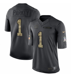 Youth Nike Chicago Bears #1 Cody Parkey Limited Black 2016 Salute to Service NFL Jersey