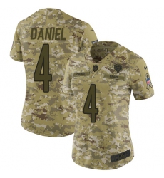 Women's Nike Chicago Bears #4 Chase Daniel Limited Camo 2018 Salute to Service NFL Jersey