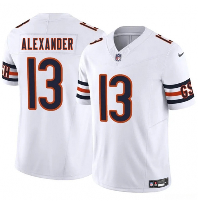 Men's Chicago Bears #13 Maurice Alexander White 2025 F.U.S.E. Vapor Untouchable Limited Football Stitched Jersey