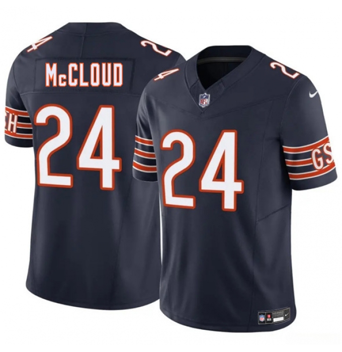 Men's Chicago Bears #24 Nick McCloud Navy 2025 F.U.S.E. Vapor Untouchable Limited Football Stitched Jersey
