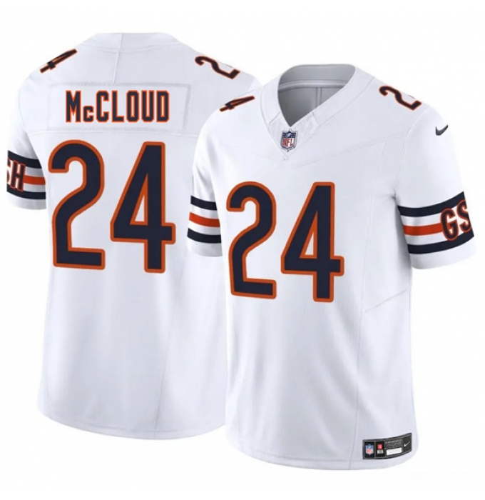 Men's Chicago Bears #24 Nick McCloud White 2025 F.U.S.E. Vapor Untouchable Limited Football Stitched Jersey