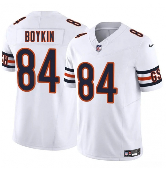 Men's Chicago Bears #84 Miles Boykin White 2025 F.U.S.E. Vapor Untouchable Limited Football Stitched Jersey