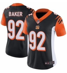 Women's Nike Cincinnati Bengals #92 Chris Baker Black Team Color Vapor Untouchable Limited Player NFL Jersey