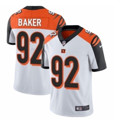Youth Nike Cincinnati Bengals #92 Chris Baker White Vapor Untouchable Limited Player NFL Jersey