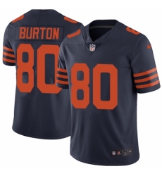 Youth Nike Chicago Bears #80 Trey Burton Navy Blue Alternate Vapor Untouchable Limited Player NFL Jersey