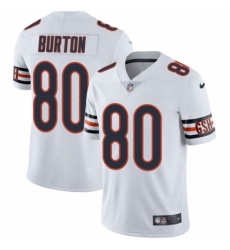 Youth Nike Chicago Bears #80 Trey Burton White Vapor Untouchable Limited Player NFL Jersey