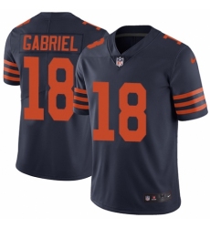 Men's Nike Chicago Bears #18 Taylor Gabriel Navy Blue Alternate Vapor Untouchable Limited Player NFL Jersey