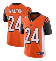Youth Nike Cincinnati Bengals #24 Mark Walton Orange Alternate Vapor Untouchable Limited Player NFL Jersey
