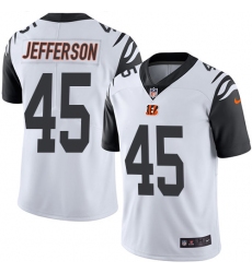 Men's Nike Cincinnati Bengals #45 Malik Jefferson Limited White Rush Vapor Untouchable NFL Jersey