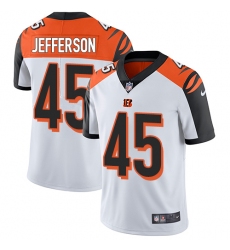 Men's Nike Cincinnati Bengals #45 Malik Jefferson White Vapor Untouchable Limited Player NFL Jersey