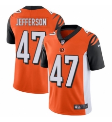 Youth Nike Cincinnati Bengals #47 Malik Jefferson Orange Alternate Vapor Untouchable Limited Player NFL Jersey