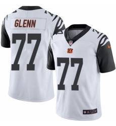 Men's Nike Cincinnati Bengals #77 Cordy Glenn Limited White Rush Vapor Untouchable NFL Jersey