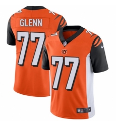 Men's Nike Cincinnati Bengals #77 Cordy Glenn Orange Alternate Vapor Untouchable Limited Player NFL Jersey