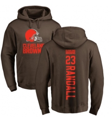 NFL Nike Cleveland Browns #23 Damarious Randall Brown Backer Pullover Hoodie