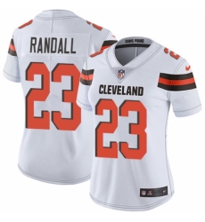 Women's Nike Cleveland Browns #23 Damarious Randall White Vapor Untouchable Limited Player NFL Jersey