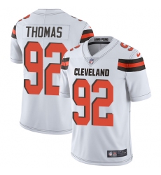 Youth Nike Cleveland Browns #92 Chad Thomas White Vapor Untouchable Limited Player NFL Jersey
