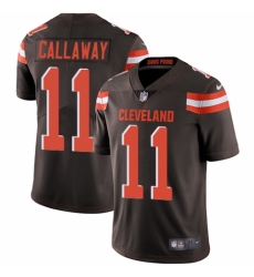 Youth Nike Cleveland Browns #11 Antonio Callaway Brown Team Color Vapor Untouchable Limited Player NFL Jersey
