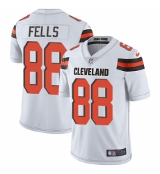 Men's Nike Cleveland Browns #88 Darren Fells White Vapor Untouchable Limited Player NFL Jersey