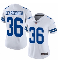 Women's Nike Dallas Cowboys #36 Bo Scarbrough White Vapor Untouchable Limited Player NFL Jersey