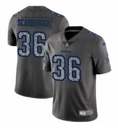 Youth Nike Dallas Cowboys #36 Bo Scarbrough Gray Static Vapor Untouchable Limited NFL Jersey