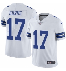 Men's Nike Dallas Cowboys #17 Allen Hurns White Vapor Untouchable Limited Player NFL Jersey