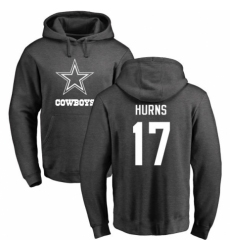 NFL Nike Dallas Cowboys #17 Allen Hurns Ash One Color Pullover Hoodie
