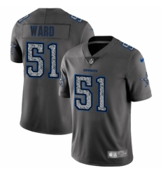 Men's Nike Dallas Cowboys #51 Jihad Ward Gray Static Vapor Untouchable Limited NFL Jersey