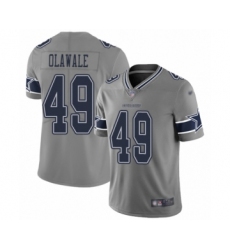 Youth Dallas Cowboys #49 Jamize Olawale Limited Gray Inverted Legend Football Jersey