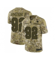 Men's Dallas Cowboys #92 Dorance Armstrong Jr. Limited Camo 2018 Salute to Service Football Jersey