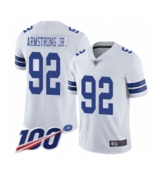 Men's Dallas Cowboys #92 Dorance Armstrong Jr. White Vapor Untouchable Limited Player 100th Season Football Jersey