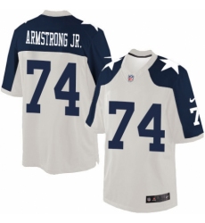 Men's Nike Dallas Cowboys #74 Dorance Armstrong Jr. Limited White Throwback Alternate NFL Jersey