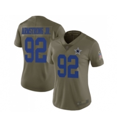 Women's Dallas Cowboys #92 Dorance Armstrong Jr. Limited Olive 2017 Salute to Service Football Jersey