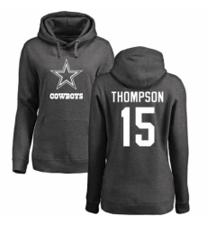 NFL Women's Nike Dallas Cowboys #15 Deonte Thompson Ash One Color Pullover Hoodie