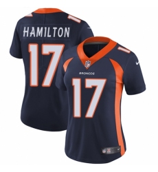 Women's Nike Denver Broncos #17 DaeSean Hamilton Navy Blue Alternate Vapor Untouchable Limited Player NFL Jersey