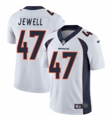 Men's Nike Denver Broncos #47 Josey Jewell White Vapor Untouchable Limited Player NFL Jersey