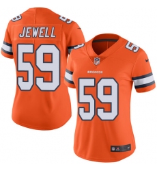Women's Nike Denver Broncos #59 Josey Jewell Limited Orange Rush Vapor Untouchable NFL Jersey