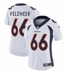 Women's Nike Denver Broncos #66 Jared Veldheer White Vapor Untouchable Limited Player NFL Jersey
