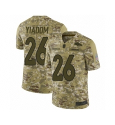 Men's Denver Broncos #26 Isaac Yiadom Limited Camo 2018 Salute to Service Football Jersey
