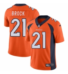Youth Nike Denver Broncos #21 Tramaine Brock Orange Team Color Vapor Untouchable Limited Player NFL Jersey